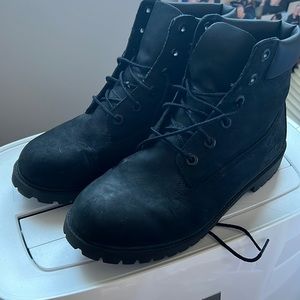 Black Timberland mens boots 7